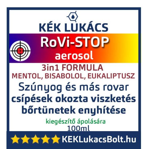 Kék Lukács RoVi-STOP (rovar csípések okozta viszketés és bőrtünetek) pumpás aerosol 100ml