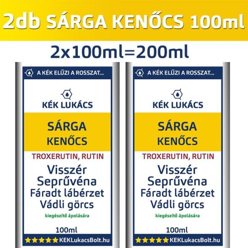 Kék Lukács Sárga Kenőcs 2db 2x100ml (visszér, seprűvéna) lábápoló csomagajánlatunk