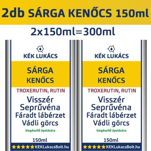Kék Lukács Sárga Kenőcs 2db 2x150ml (visszér, seprűvéna) lábápoló csomagajánlatunk
