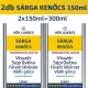 Kék Lukács Sárga Kenőcs 2db 2x150ml (visszér, seprűvéna) lábápoló csomagajánlatunk