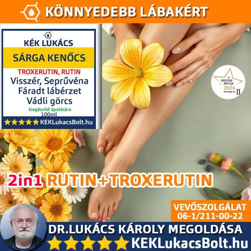 Kék Lukács Sárga Kenőcs (visszerek, seprűvéna) 150ml