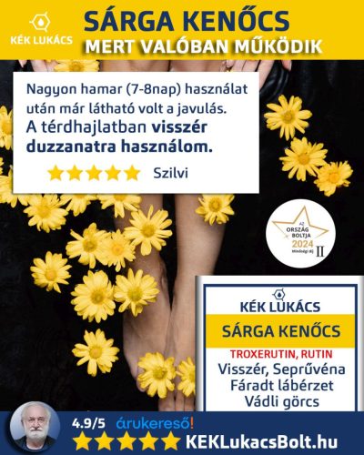 Kék Lukács Sárga Kenőcs (visszerek, seprűvéna) 150ml