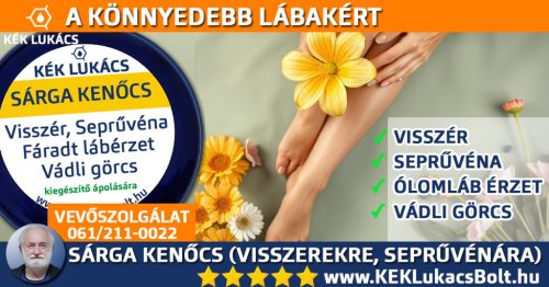 Kék Lukács Sárga Kenőcs (visszerek, seprűvéna) 150ml