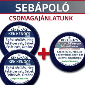 KÉK Lukács Sebápoló csomagajánlatunk (lábszárfekély, fekélyes seb, felfekvésnek kitett bőr, kidörzsölődés, nedvedző sebkörnyék)