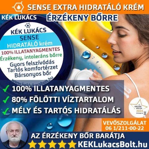 Kék Lukács Sense Hidratáló krém érzékeny bőrre (Illatanyagmentes) 100ml