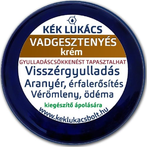Kék Lukács Vadgesztenyés krém (visszérgyulladás, aranyér, érfal erősítő) 55ml