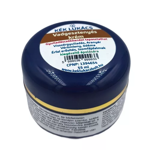 Kék Lukács Vadgesztenyés krém (visszérgyulladás, aranyér, érfal erősítő) 55ml