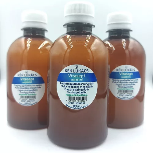 Kék Lukács Vita-sept szájöblítő (fogínygyulladás, fogsor elszíneződés) 300ml