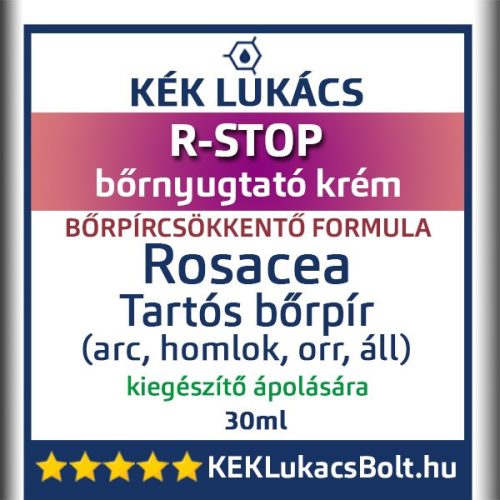 Kék Lukács R-Stop (rosacea, tartós bőrpír) - Rozacetin krém 30ml