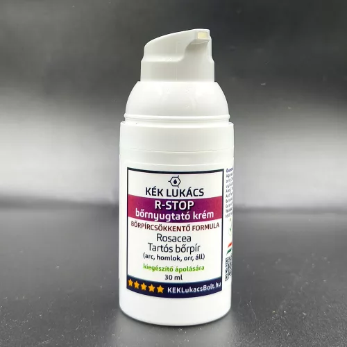 Kék Lukács R-Stop Bőrnyugtató krém - Rosacea, tartós bőrpír megújult csomagolásban Rozacetin