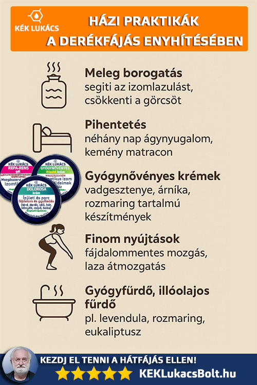 Házi praktikák a derékfájás enyhítésében