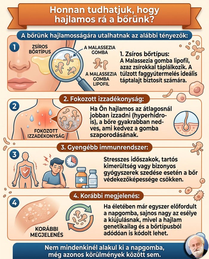 Napgomba: Honnan tudhatjuk, hogy hajlamos rá a bőrünk?