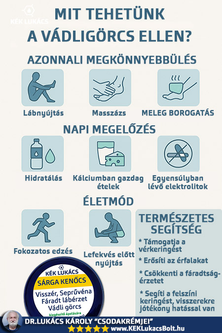 Mit tehetünk a vádligörcs (lábikragörcs) ellen?