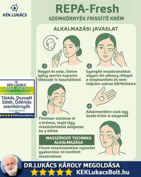 KÉK Lukács Repa-Fresh szemkörnyék frissítő krém használati tanácsaink